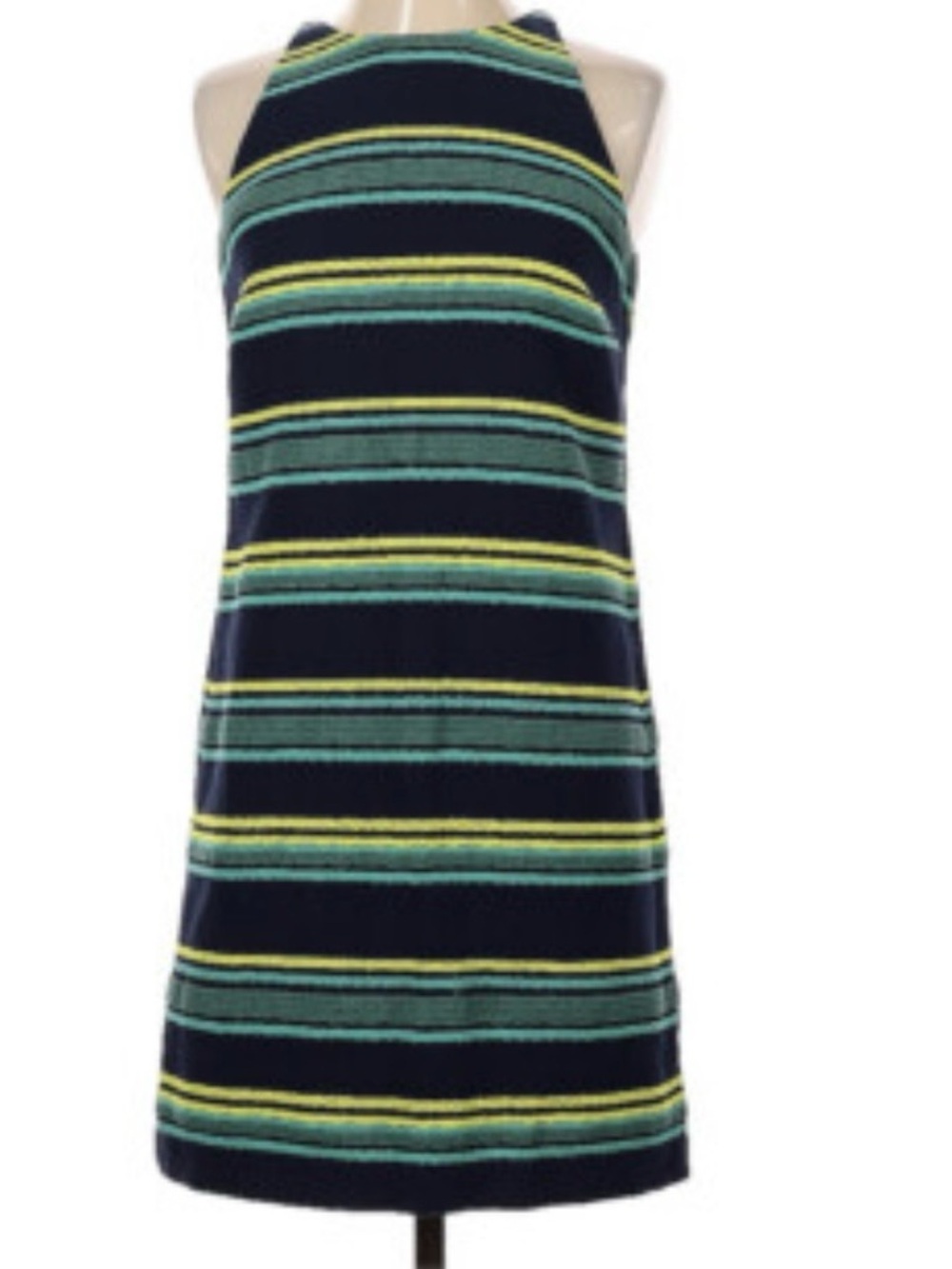 Vineyard Vines knit Navy stripped chic summer halter Dress size 0